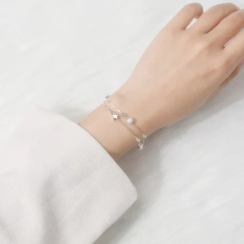Delicada pulsera de plata - Serena Light